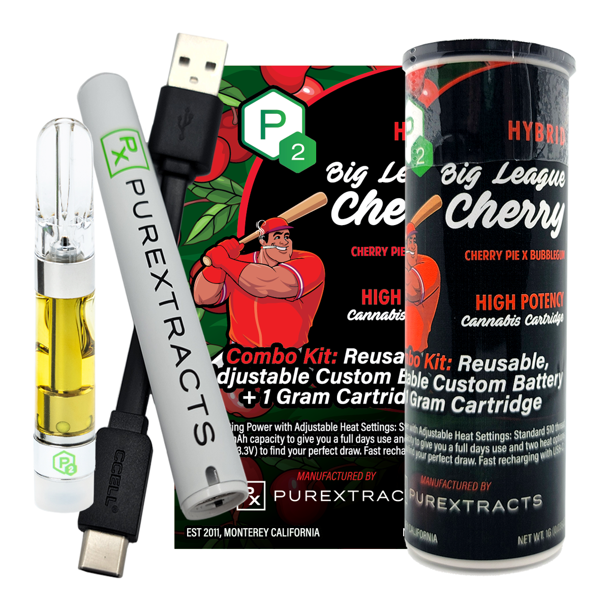 Big League Cherry P2 Hemp THC-A liquid diamonds