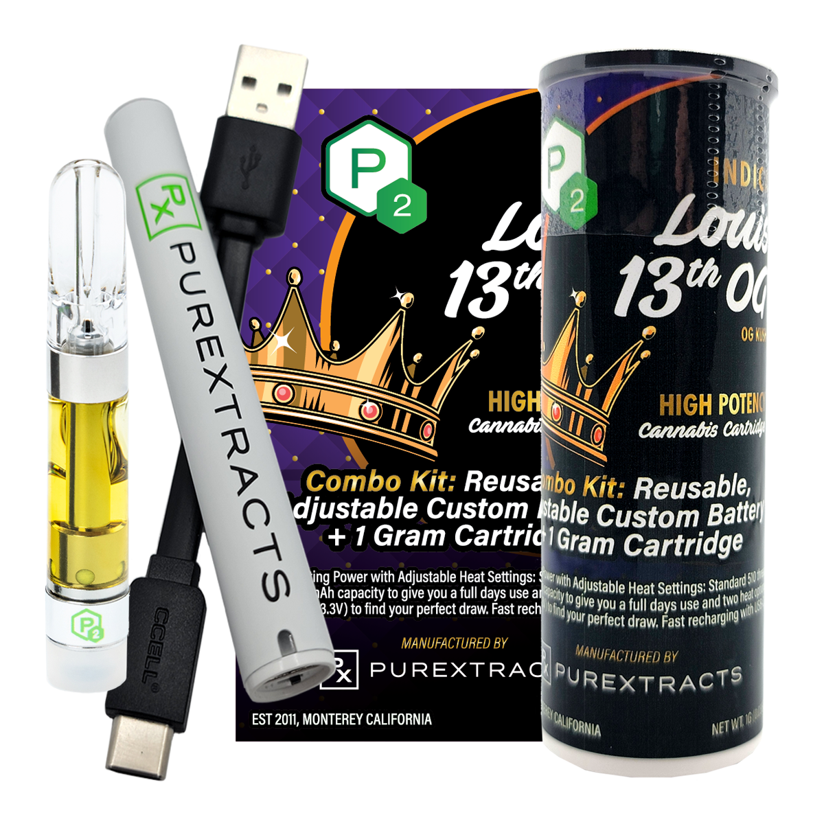 Louis the 13th P2 Hemp THC-A liquid diamonds