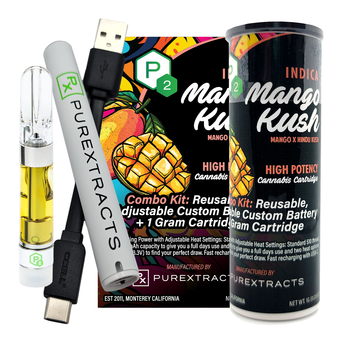 Mango Kush P2 Hemp THC-A liquid diamonds