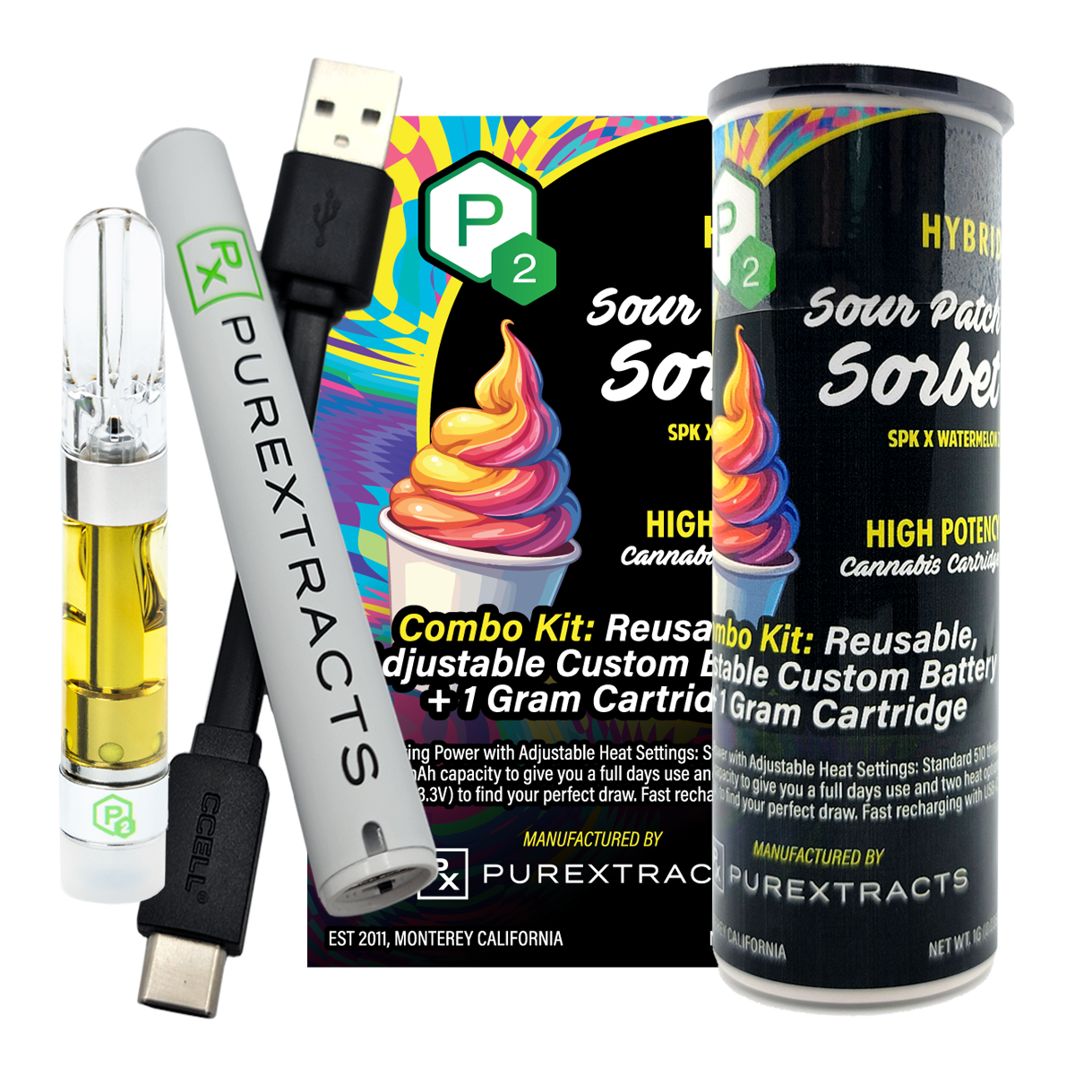 Sour Patch Sorbet P2 Hemp THC-A liquid diamonds
