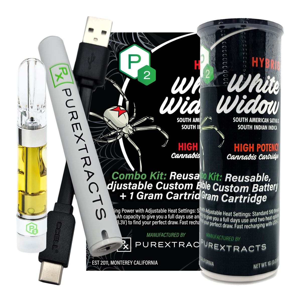 White Widow P2 Hemp THC-A liquid diamonds