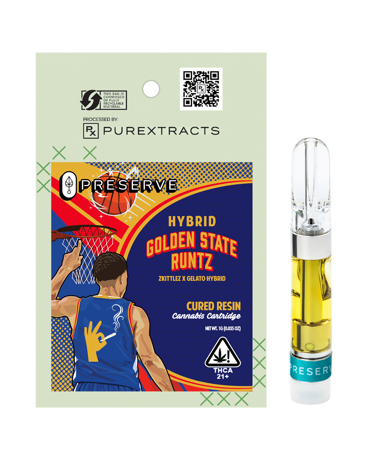 Golden State Runtz Preserve Hemp THC-A liquid diamonds