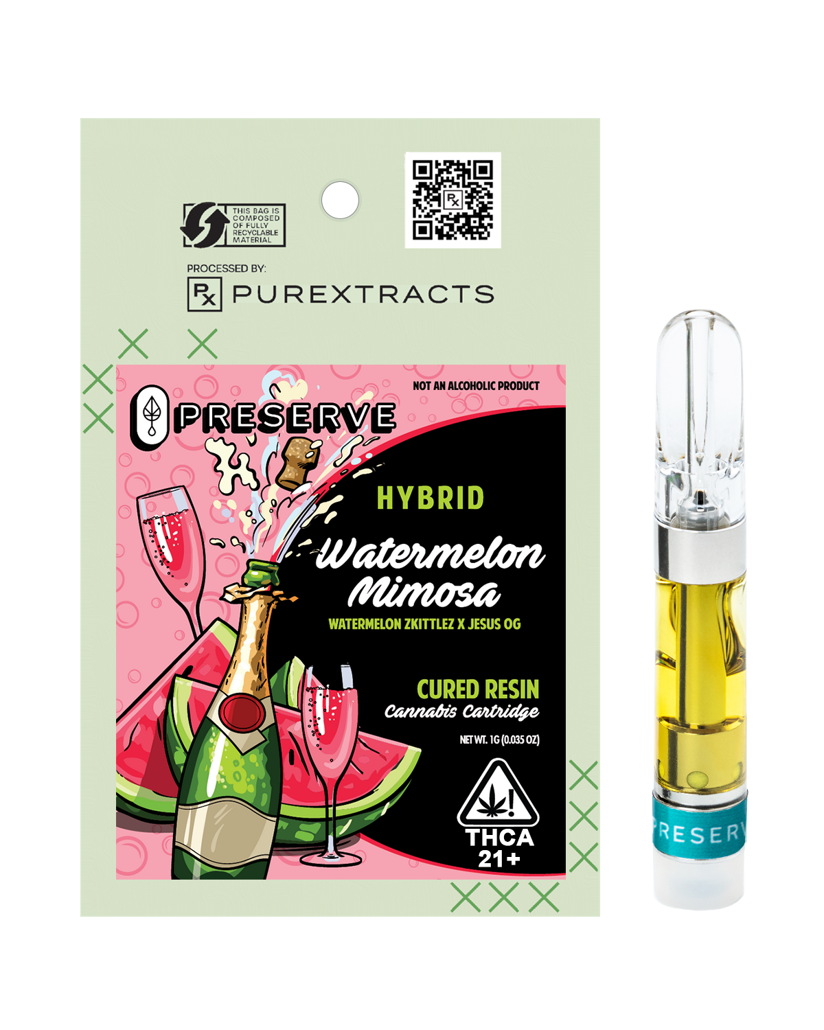 Watermelon Mimosa Hemp THC-A liquid diamonds