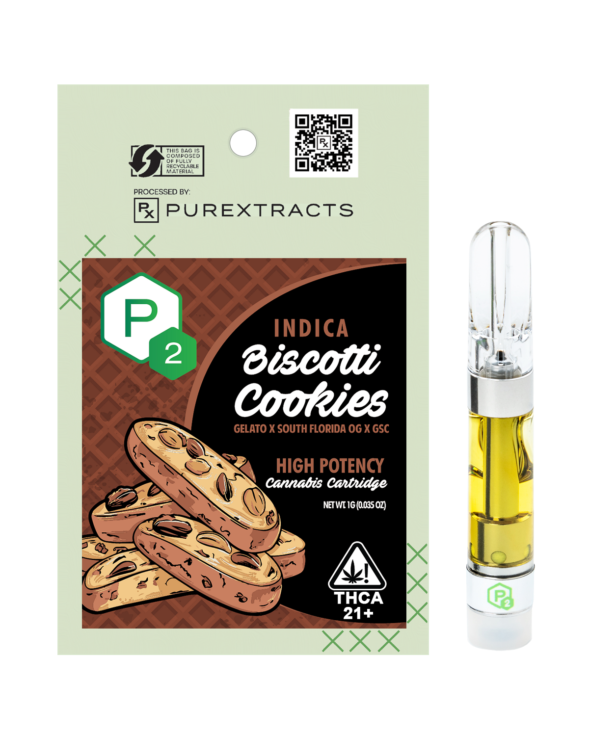 Biscotti Cookies P2 Hemp THC-A liquid diamonds