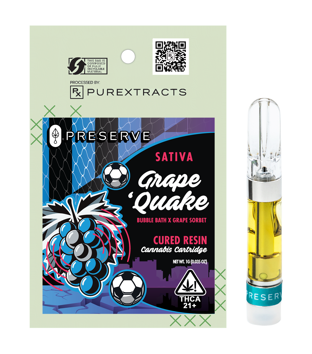 Grape Quake Preserve Hemp THC-A liquid diamonds